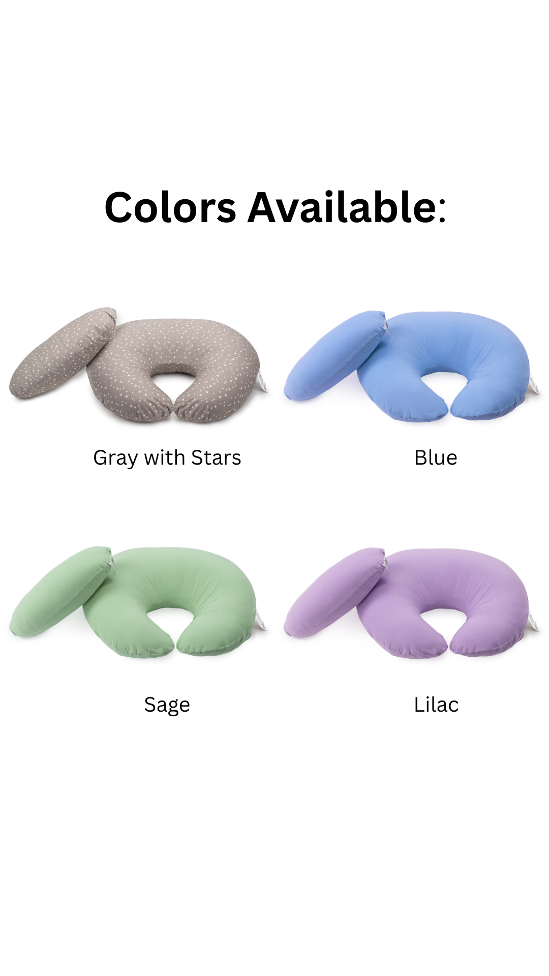 Nursing Pillow With Lumbar Support and Removable Organic Cover