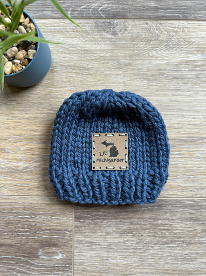 Hand-Knitted Newborn Hat 100% Organic Cotton