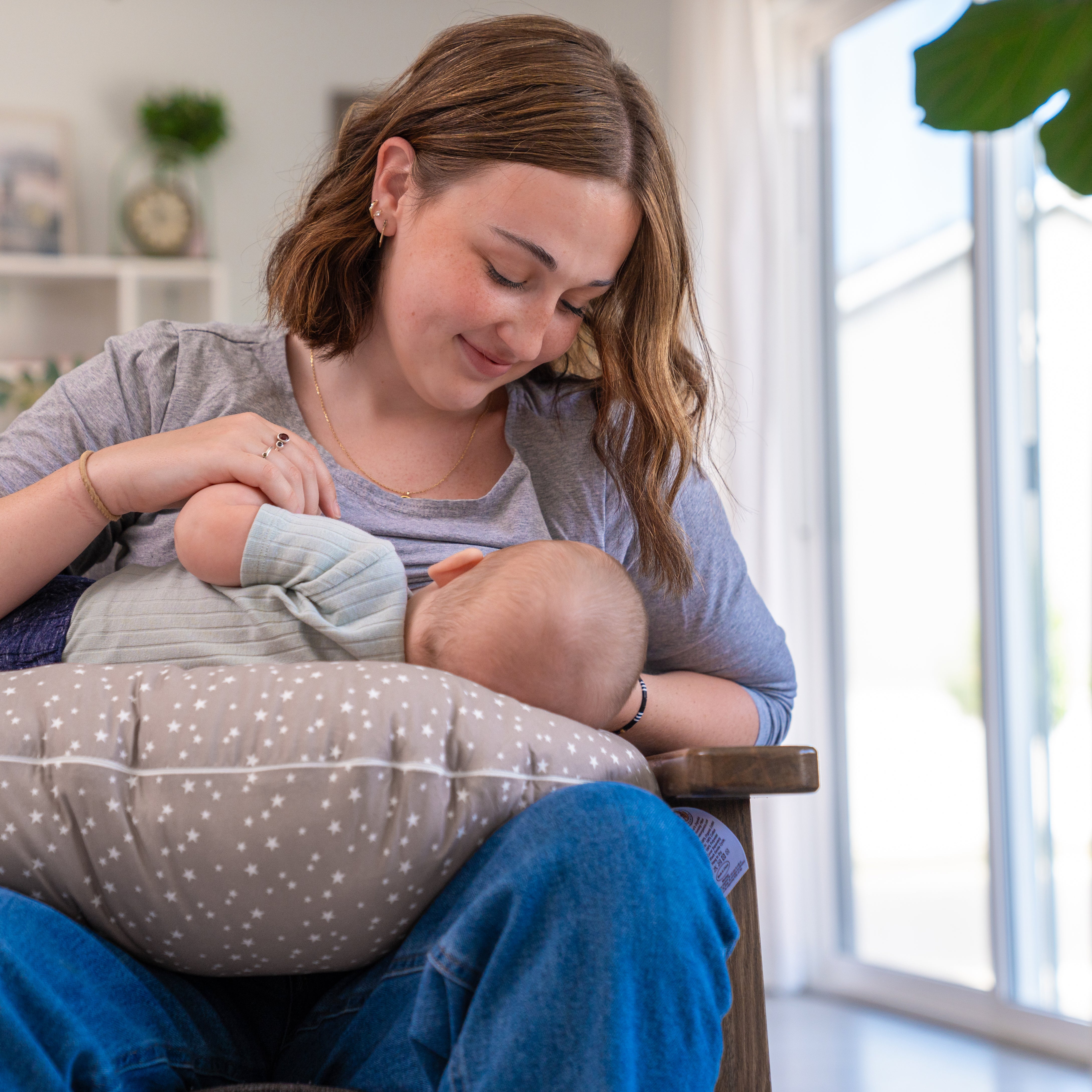 Premium Organic Nursing Pillow With Back Support Dr. Mama s Organics