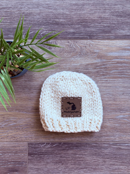 Hand-Knitted Newborn Hat 100% Organic Cotton