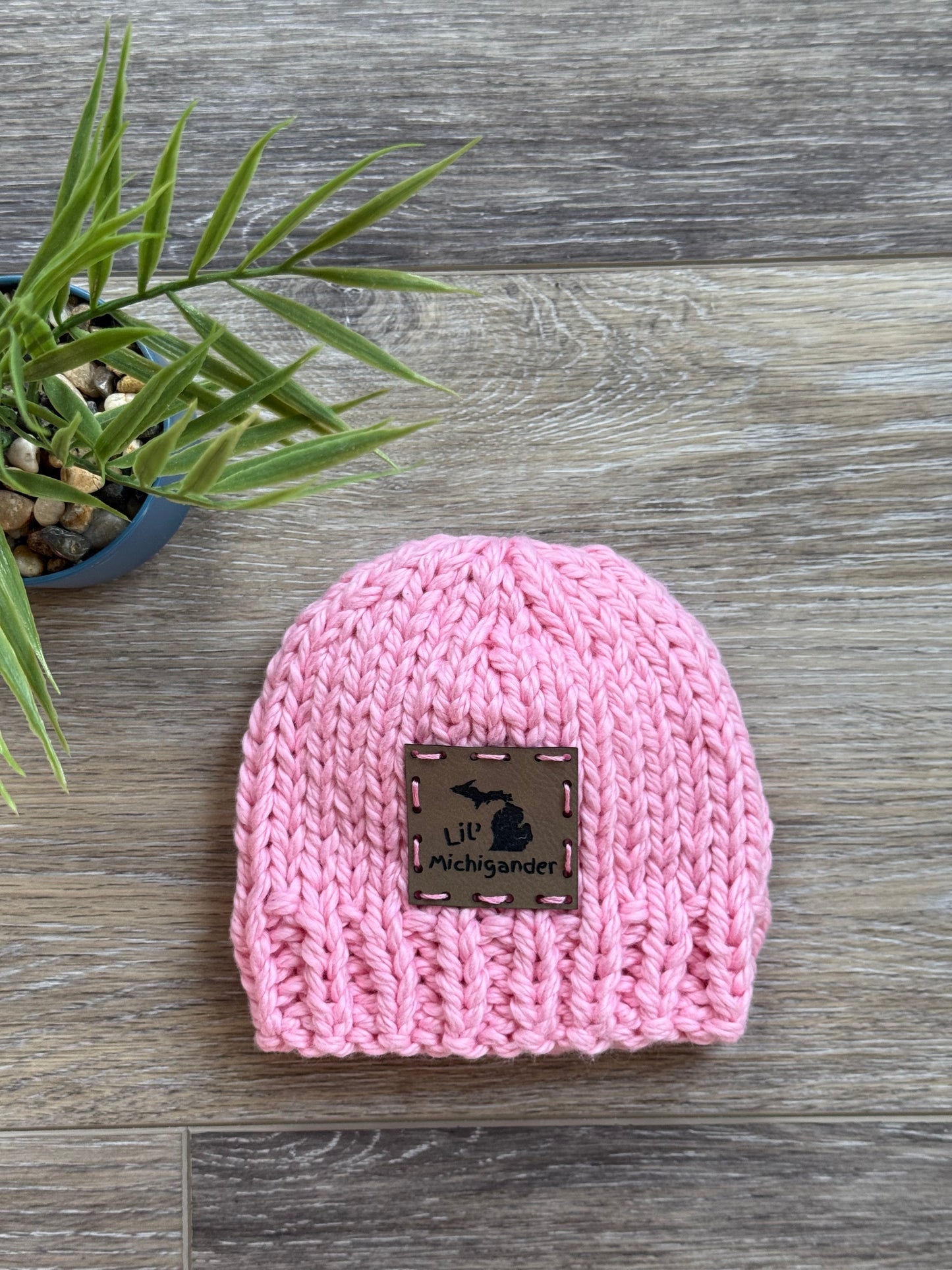 Hand-Knitted Newborn Hat 100% Organic Cotton