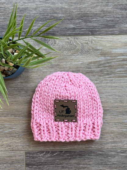 Hand-Knitted Newborn Hat 100% Organic Cotton